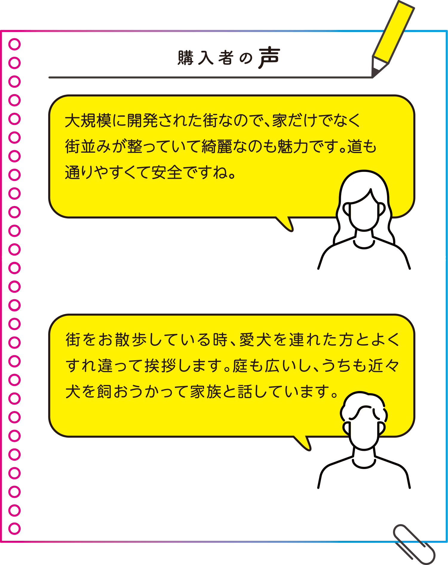 購入者の声