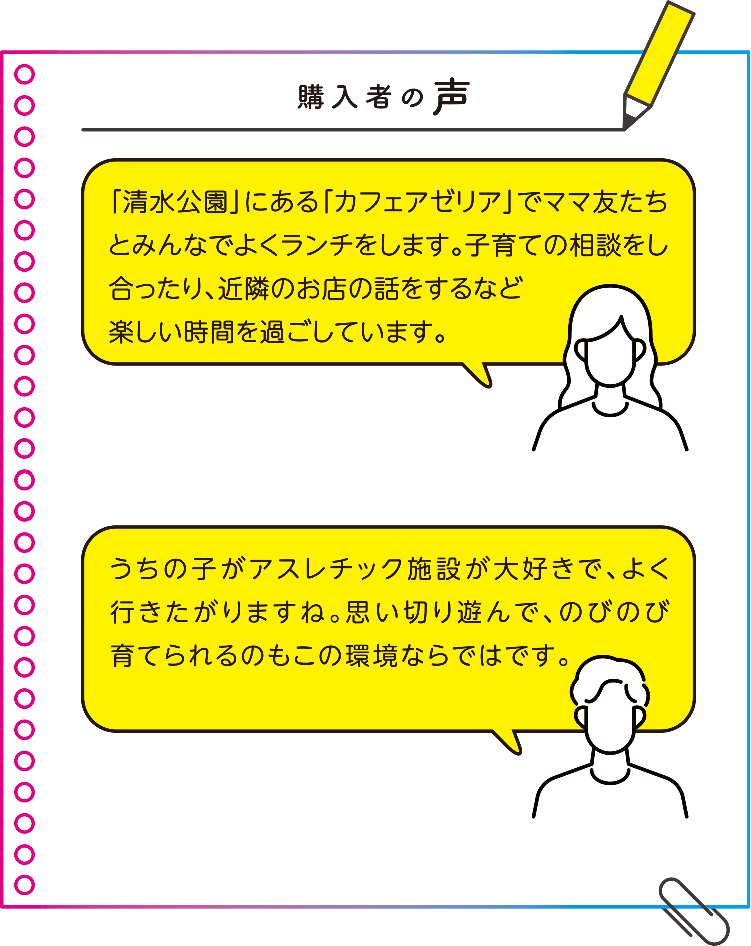 購入者の声