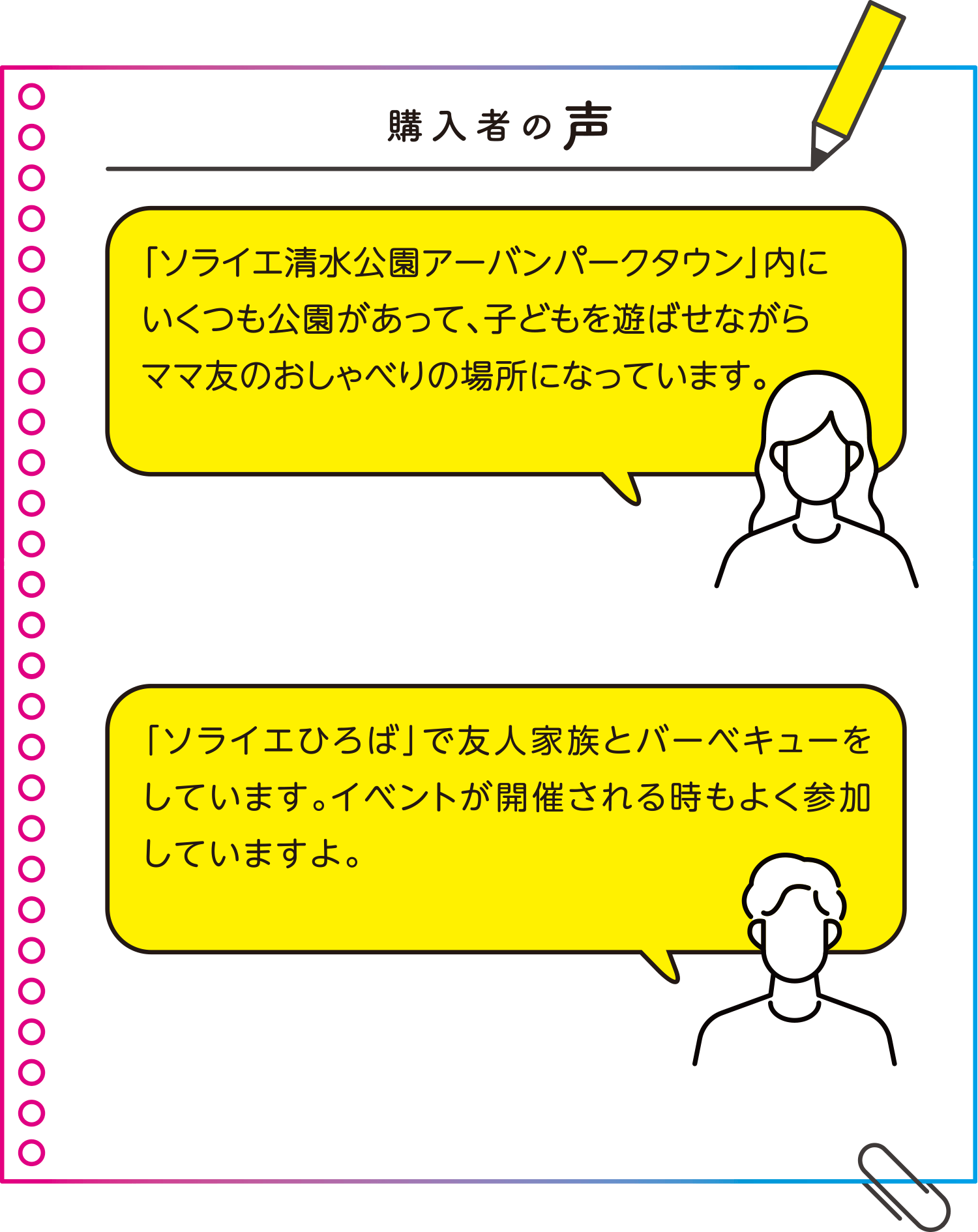 購入者の声