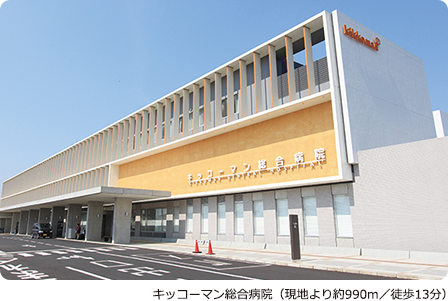 キッコーマン総合病院(現地より約990m/徒歩13分)